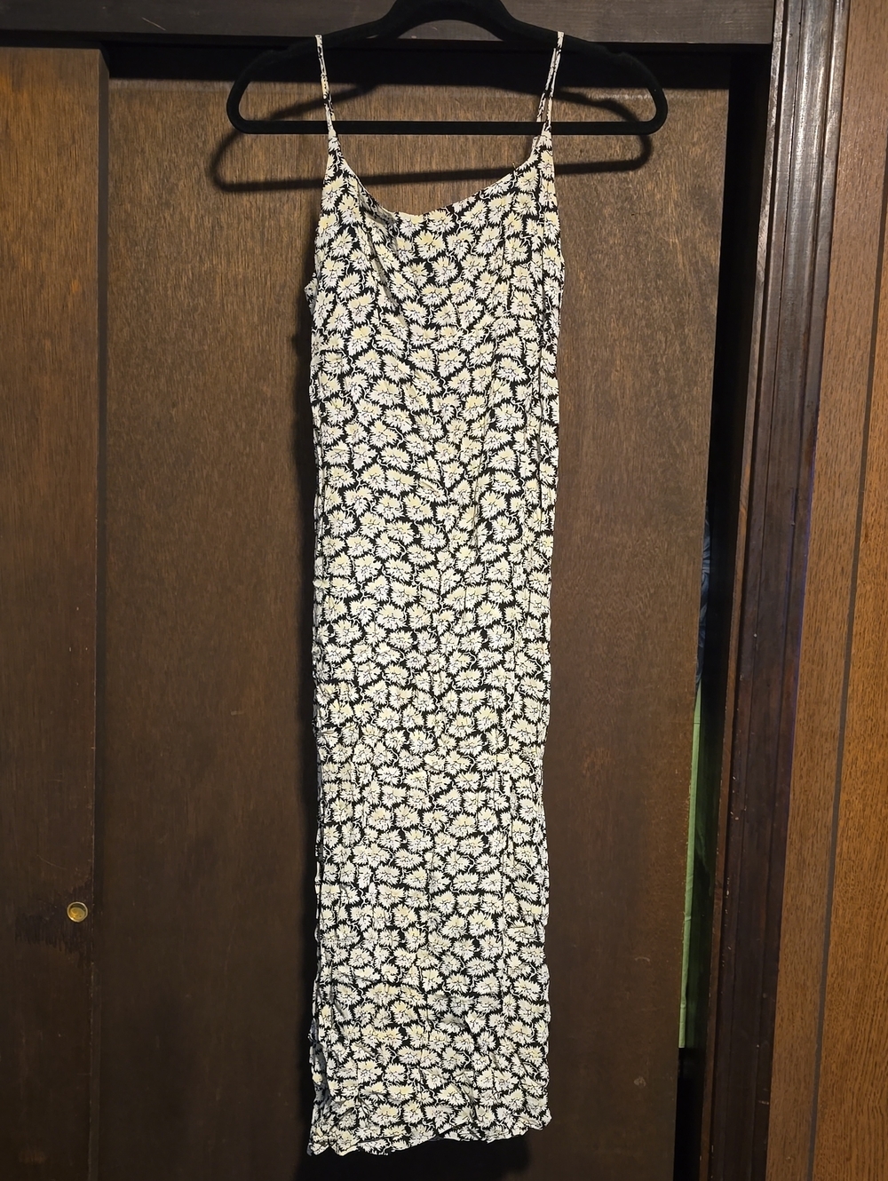 Jane Hamill Black and White Floral Slip Maxi Dress - Women